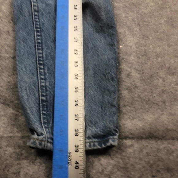 Vintage Lee Jeans Womens 9 Medium Blue High Waist 80s 90s USA Made Mom Denim - Picture 8 of 11